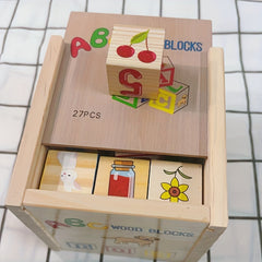 Wooden Blocks Set Educational Puzzle Toy for Kids