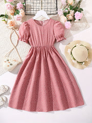 Girls Polka Dot Princess Dress - Party Beach Vacation Teen Summer Clothes