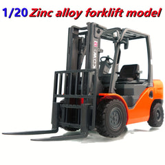 Alloy Forklift Model 1:20 Joint Movable Engineering Car Toy