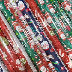 5pcs Cartoon Christmas Wrapping Paper - Multiple Patterns for Christmas Decorati