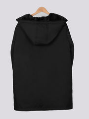 Hooded Full Zipper Coat Warm Mid Length Pocket Outerwear