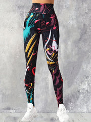 High Waist Printed Yoga Leggings for Women