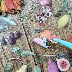 40pcs Plant Fruit PET Stickers for DIY Decoration Scrapbooking Supplies