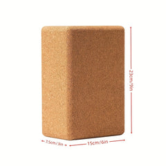 Lightweight Cork Yoga Block Soft Fitness Brick Non Slip