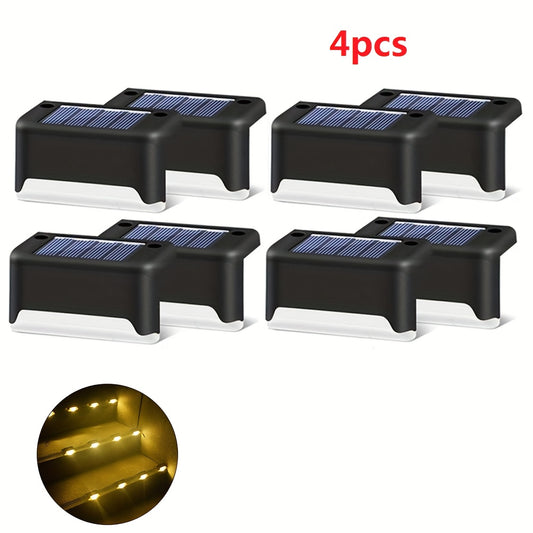 Outdoor Solar Wall Light 16pcs Warm White Waterproof LED Fence Garden Light