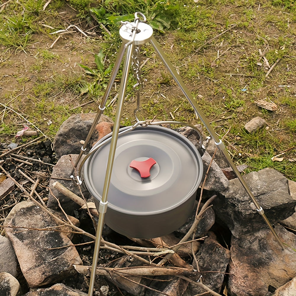 Outdoor Aluminum Camping Pot Set for 4-5 Person