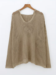 Casual Sweater Women's Plus Solid Long Sleeve Hooded Jumper