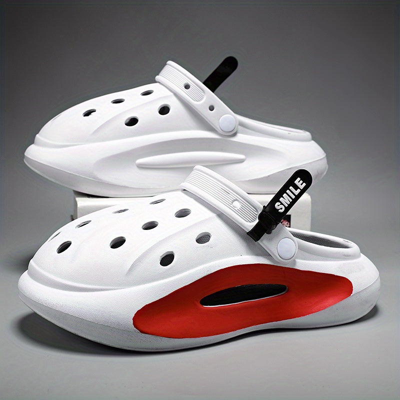Men's Chunky Clogs Closed Toe Platform Sandals Soft Sole Walking Shoes