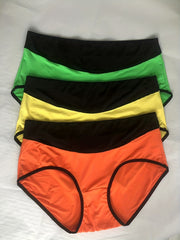 3 Pack Women's Plus High Waisted Full Briefs Set