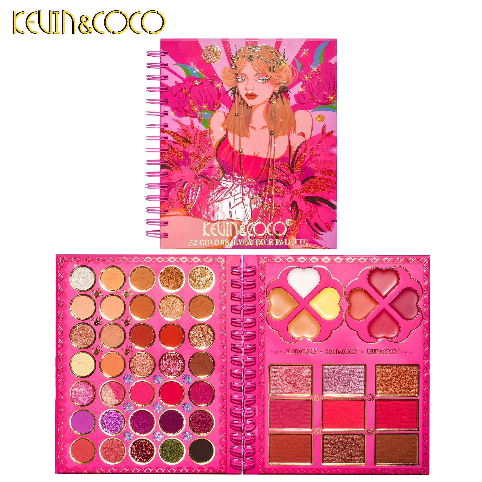 52 Eyeshadow Palette - Brightening Skin Tone Highlighter Powder