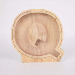 Wooden 26 Letter English Savings Tank Decoration 17.78 cm