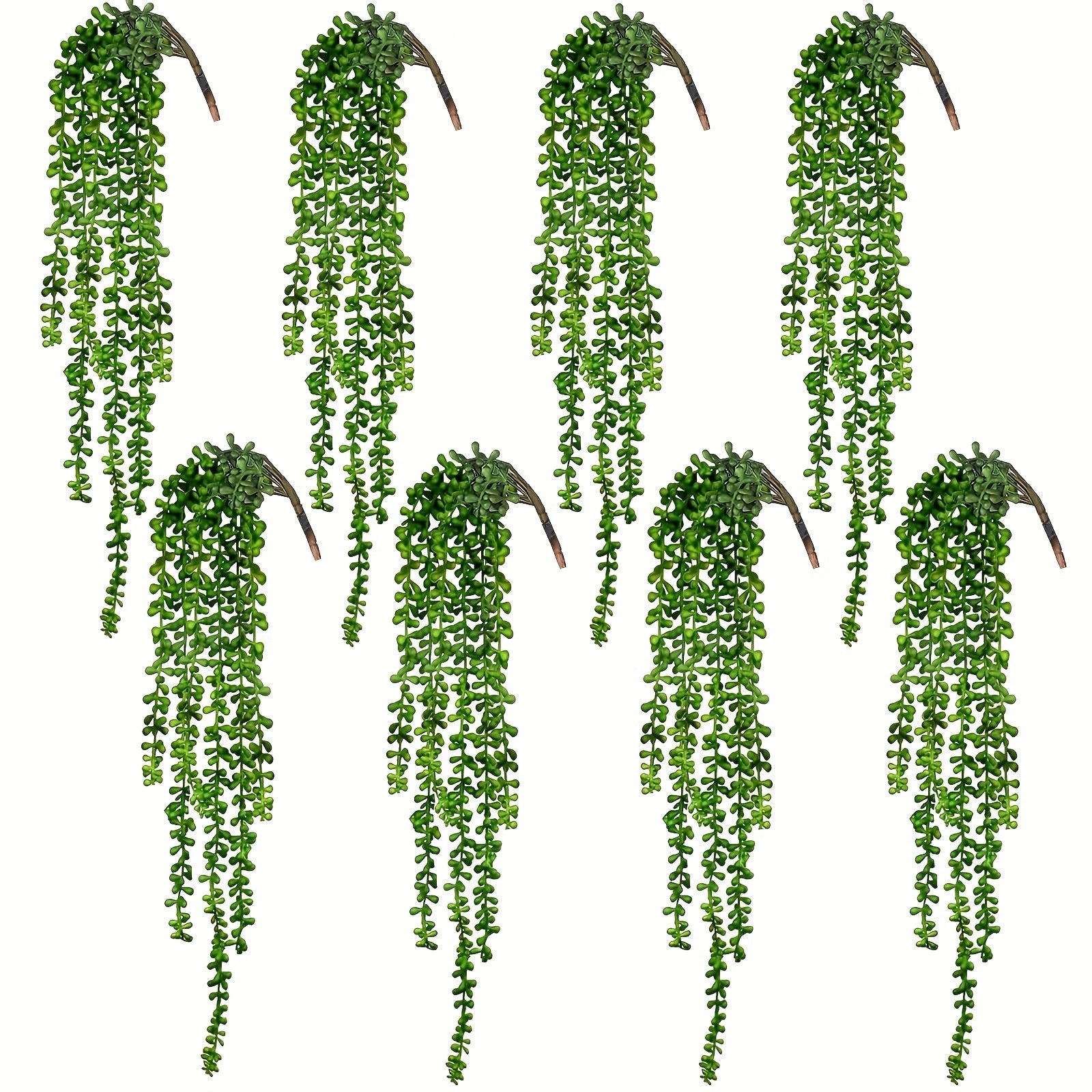 4pcs Hanging Strings of Pearls Succulents 24'' Home Office Wedding Decor
