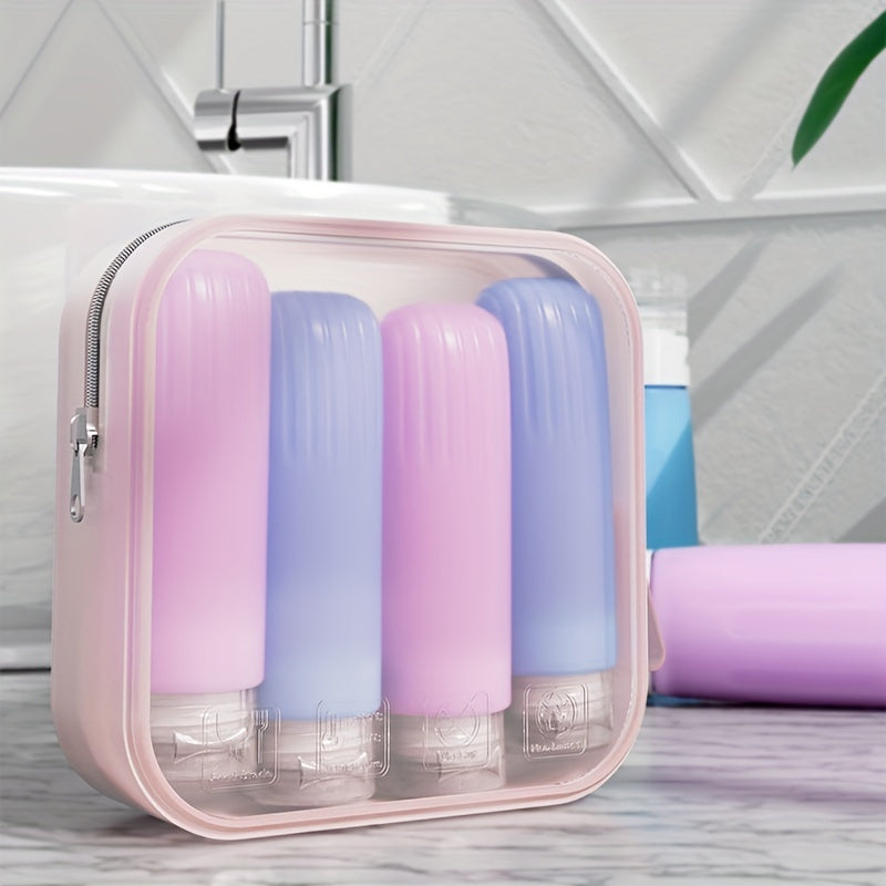 Silicone Toiletry Bag Travel Portable Clear Storage Bag