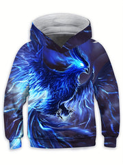 Boys T Shirt Long Sleeve Hoodie 3D Print Sports Stylish Outdoor Indoor Hoodie