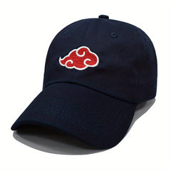 Anime Cloud Embroidered Baseball Cap Unisex Dad Hat Adjustable Sports Hat
