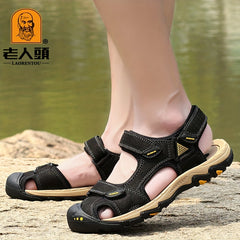 LAORENTOU Men's Anti Collision Sandals Beach Shoes Summer