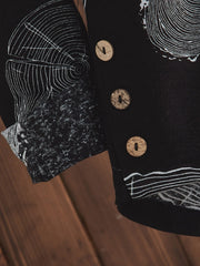 Casual Vintage Long Sleeve Hoodies
