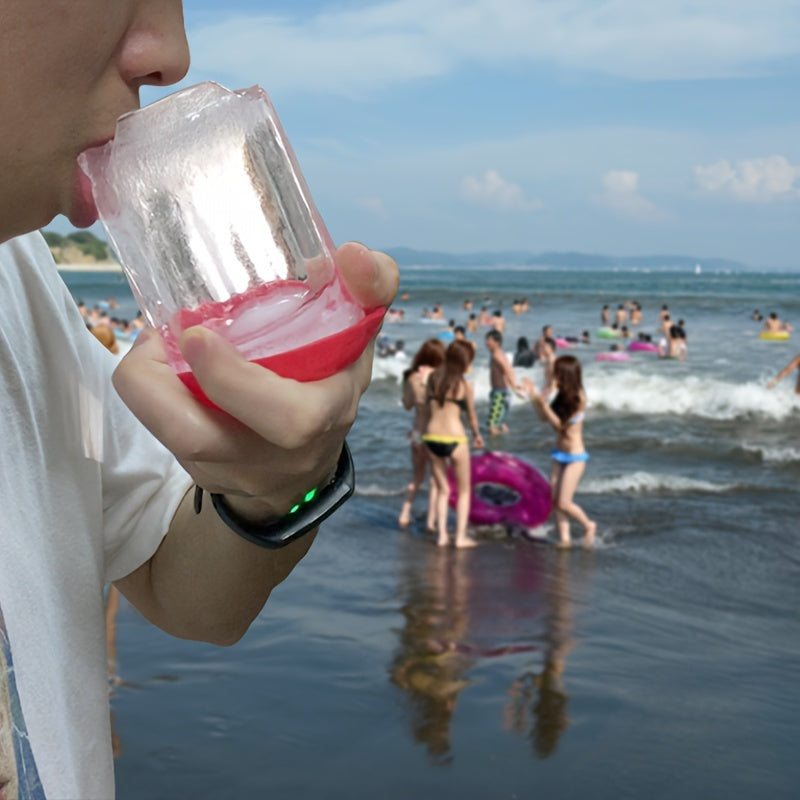 Small Beer Ice Cup Model Silicone Water Cup Mold With Lid