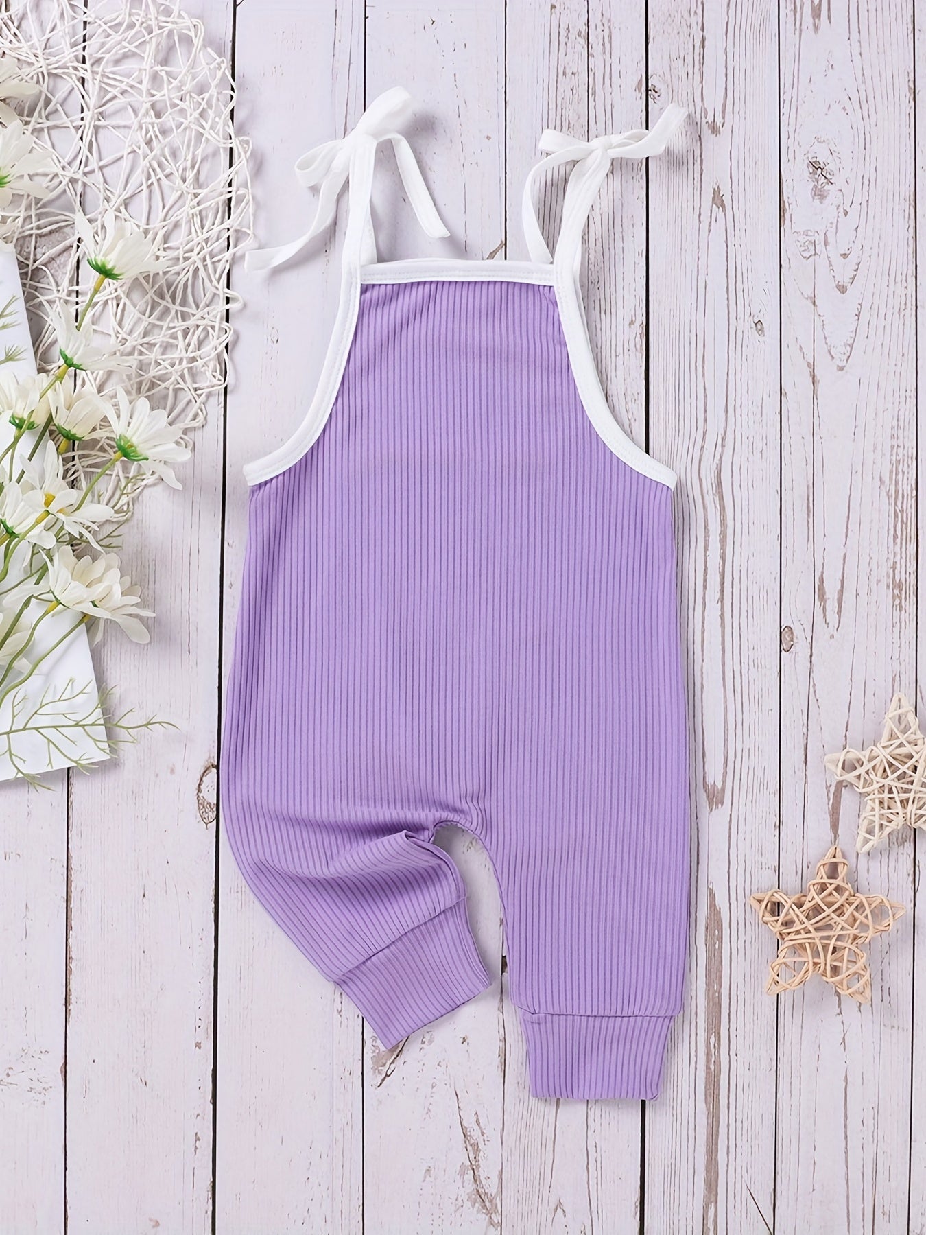 Baby Solid Cami Jumpsuit Summer Sleeveless Overalls