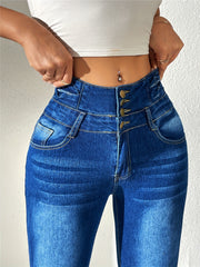 Women's High Rise Skinny Jeans Stretch Casual Pants