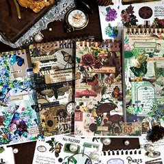 50 Vintage Washi Stickers Retro Life Scrapbooking Supplies DIY Stickers