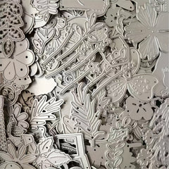 50pcs Random Metal Cutting Dies DIY Scrapbooking Animals Flowers Birds