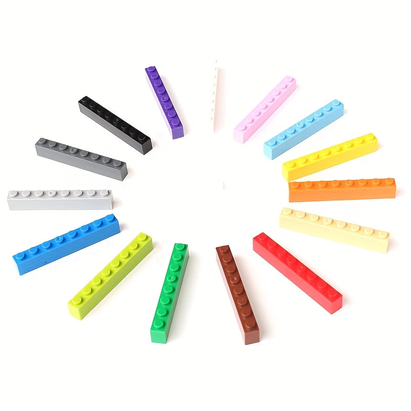 30pcs 1x8 Building Block Parts Compatible MOC 3008 for Boys and Girls Over 6