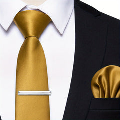 Men's Silk Tie Clip Wedding Party Formal Business Necktie