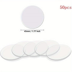 50pcs Transparent Double Sided Tape Stickers Waterproof No Traces