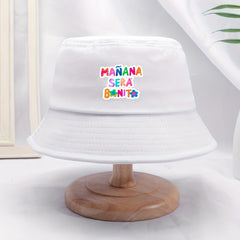 Colorful Letter Print Bucket Hat Women