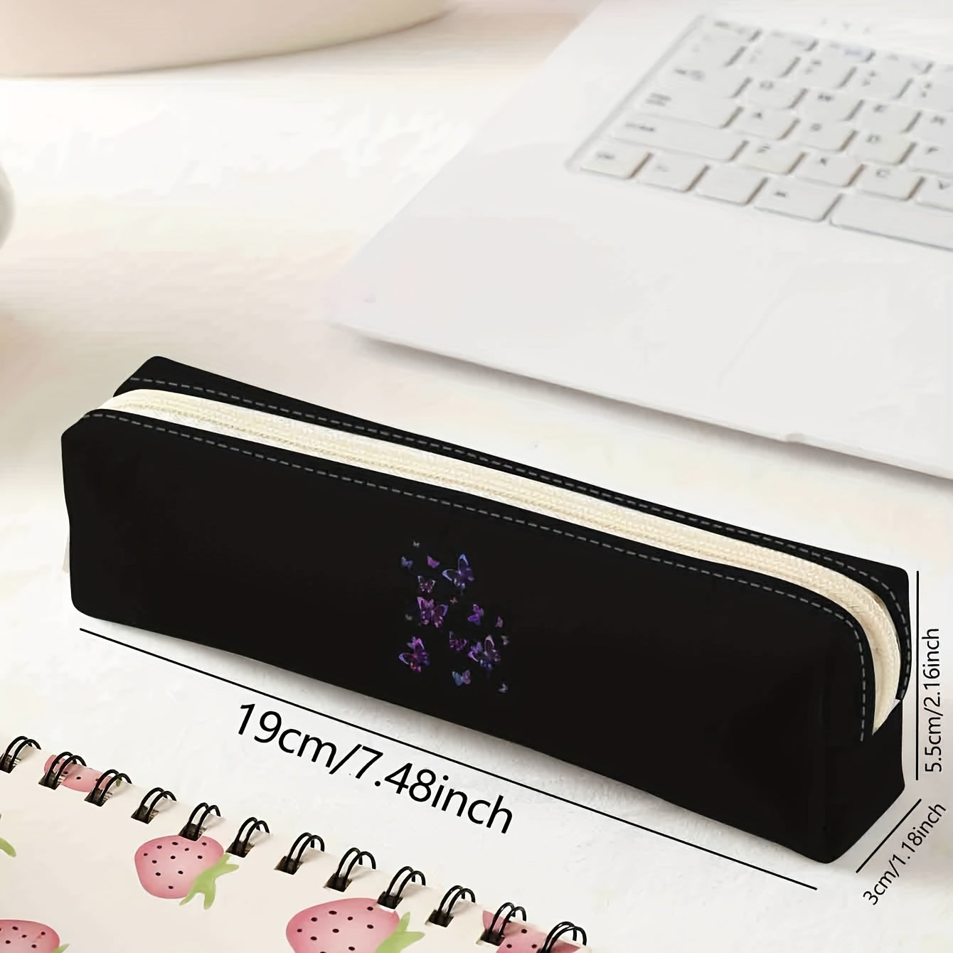 Large Capacity Pencil Case Zippered Student Pen Case School Supplies