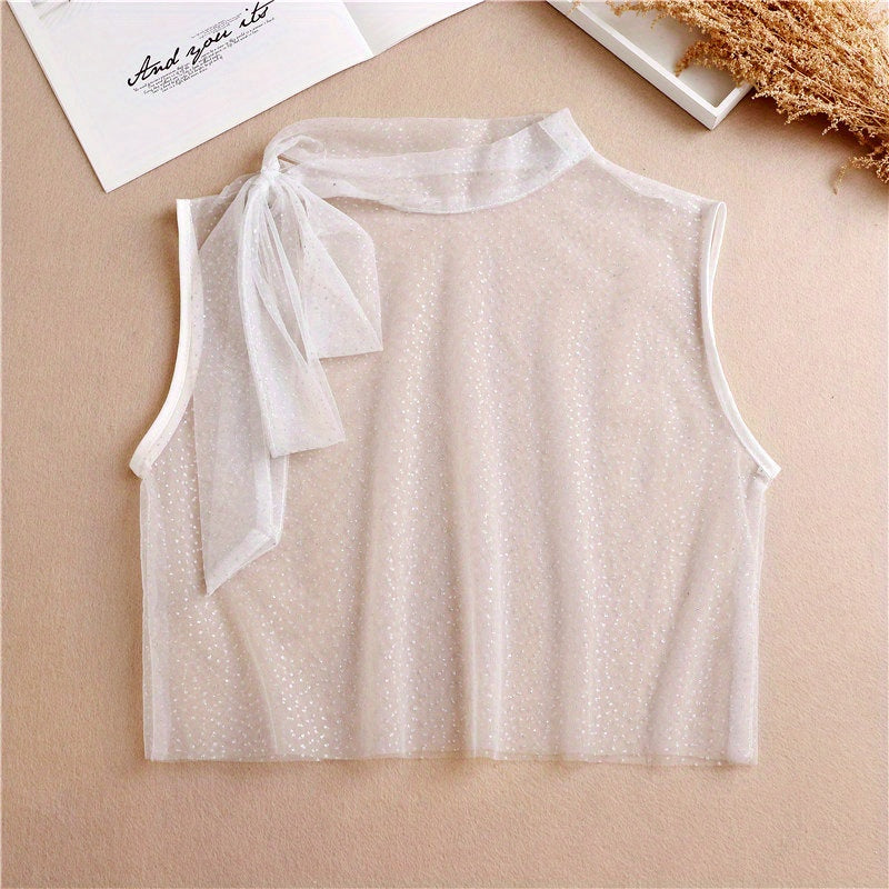 Polyester Tie False Collar Half Shirt Style False Collar