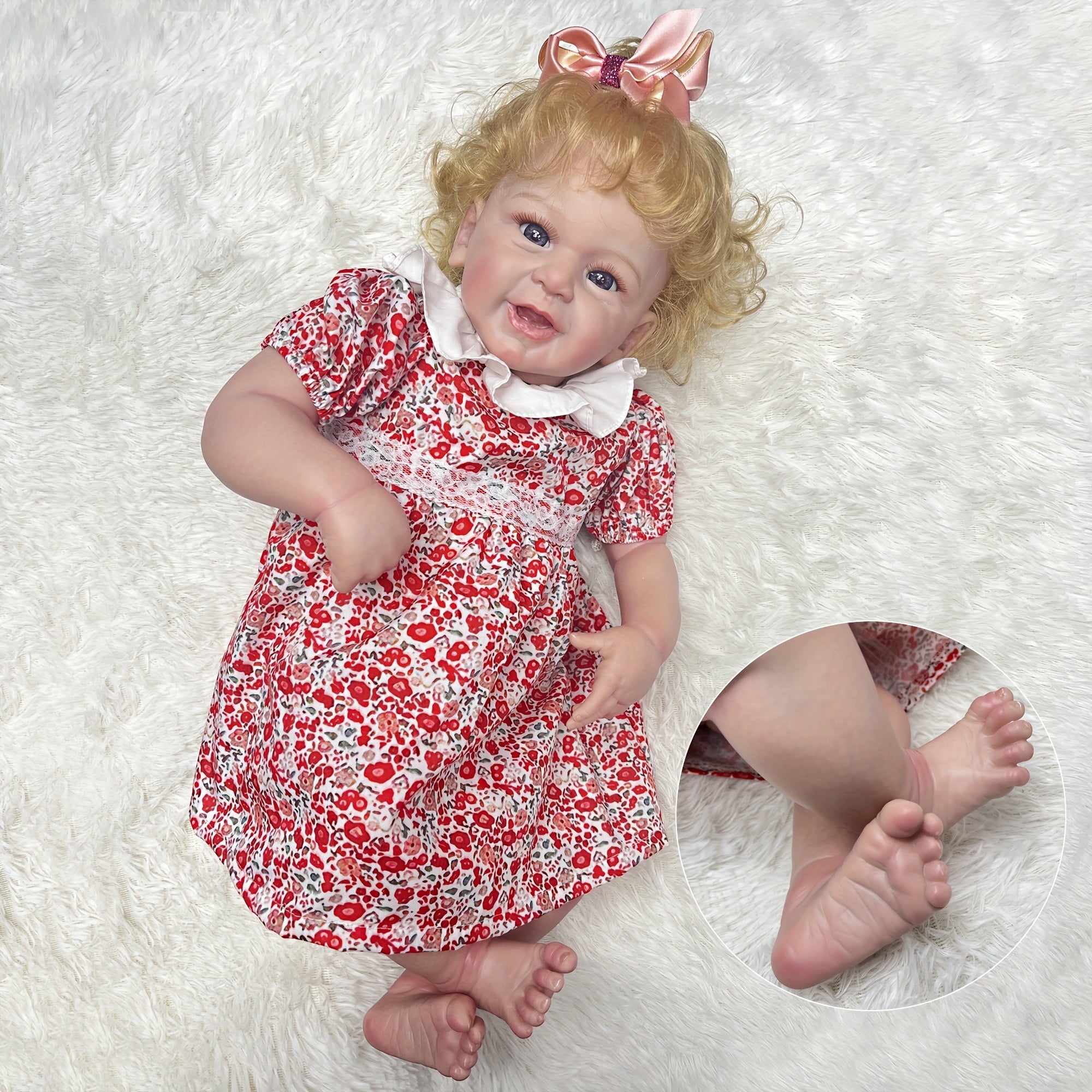 55 Doll With Clip Reborn Dolls Painted Lifelike Reborn Dolls With Rooted Hair