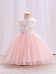 Girls Party Clothes Sleeveless Mesh Princess Dress