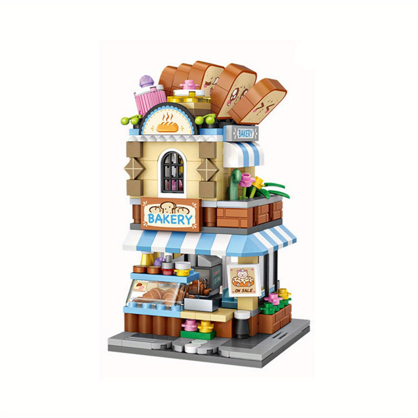 Mini Street View Building Block Toys 1645 1648