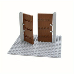 MOC Bricks 2400 87601 1x5x10 Door Building Blocks Gate DIY