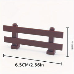 12pcs Building Block Farm Fence DIY Animal Scene Play Toy