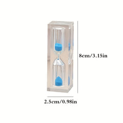 Transparent Glass 3 Minutes Sand Timer Hourglass Sandglass Tooth Brushing Timer