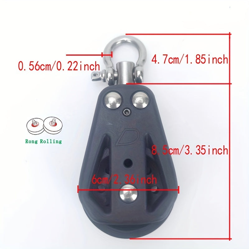 1pc Sailing Pulley Crane Fixed Pulley Lifting Wheel Fiberglass Roller