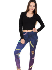 Cat Print Skinny Leggings High Waist Yoga Leggings
