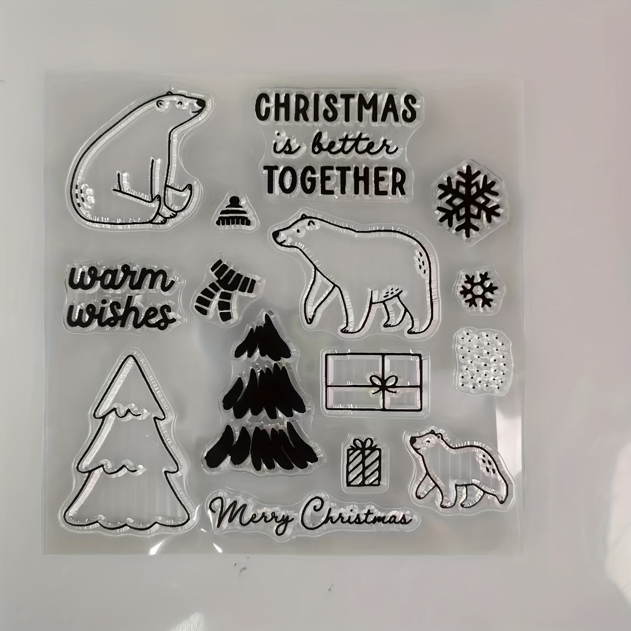 Christmas Metal Cutting Dies And Stamps For Scrapbooking Craft Supplies