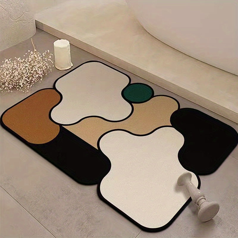 Fashionable Bath Rug Absorbent Non-slip Bathroom Mat