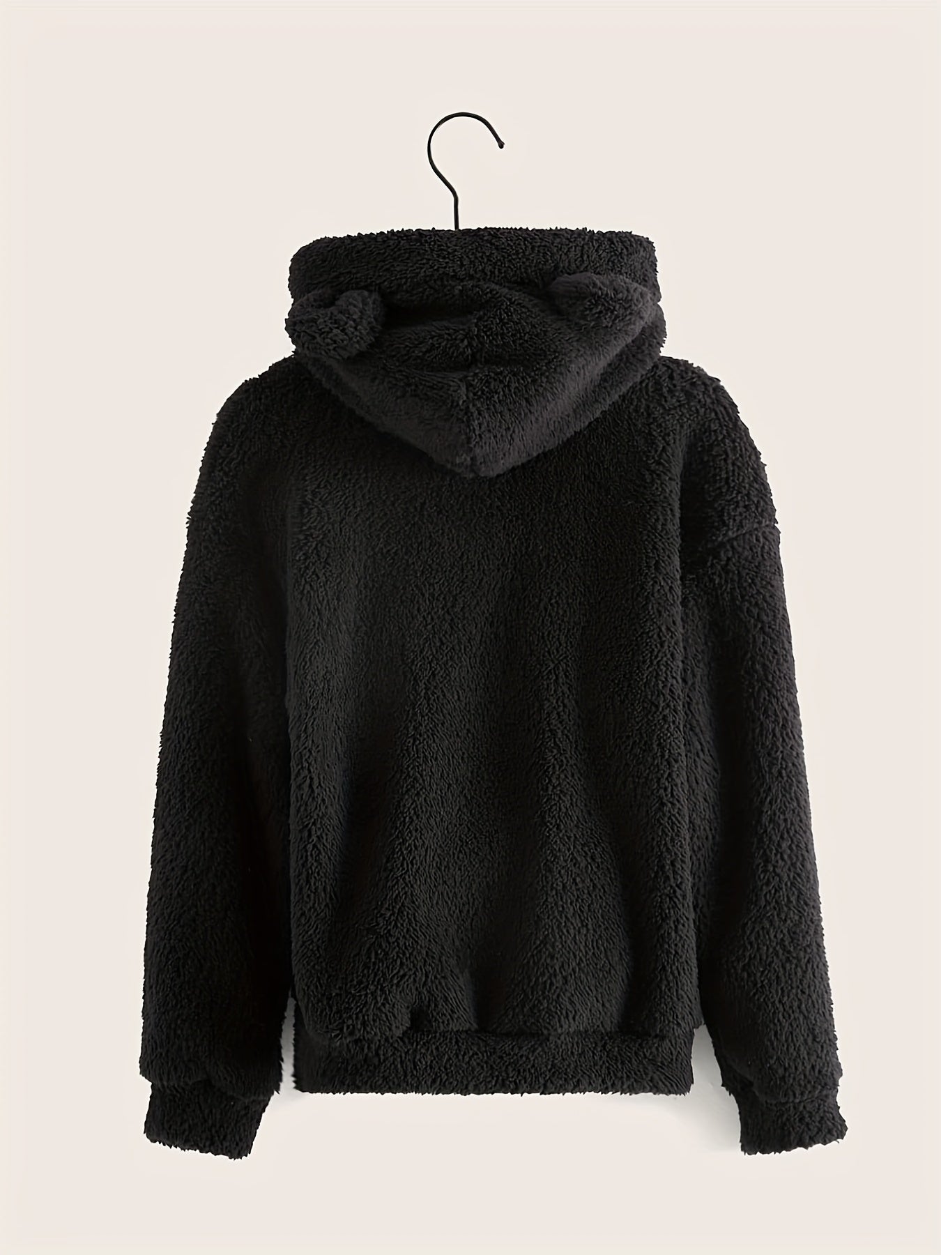 Boys Bear Ear Hoodies Long Sleeve Fuzzy Sweatshirts Pullover Tops