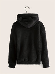 Boys Bear Ear Hoodies Long Sleeve Fuzzy Sweatshirts Pullover Tops