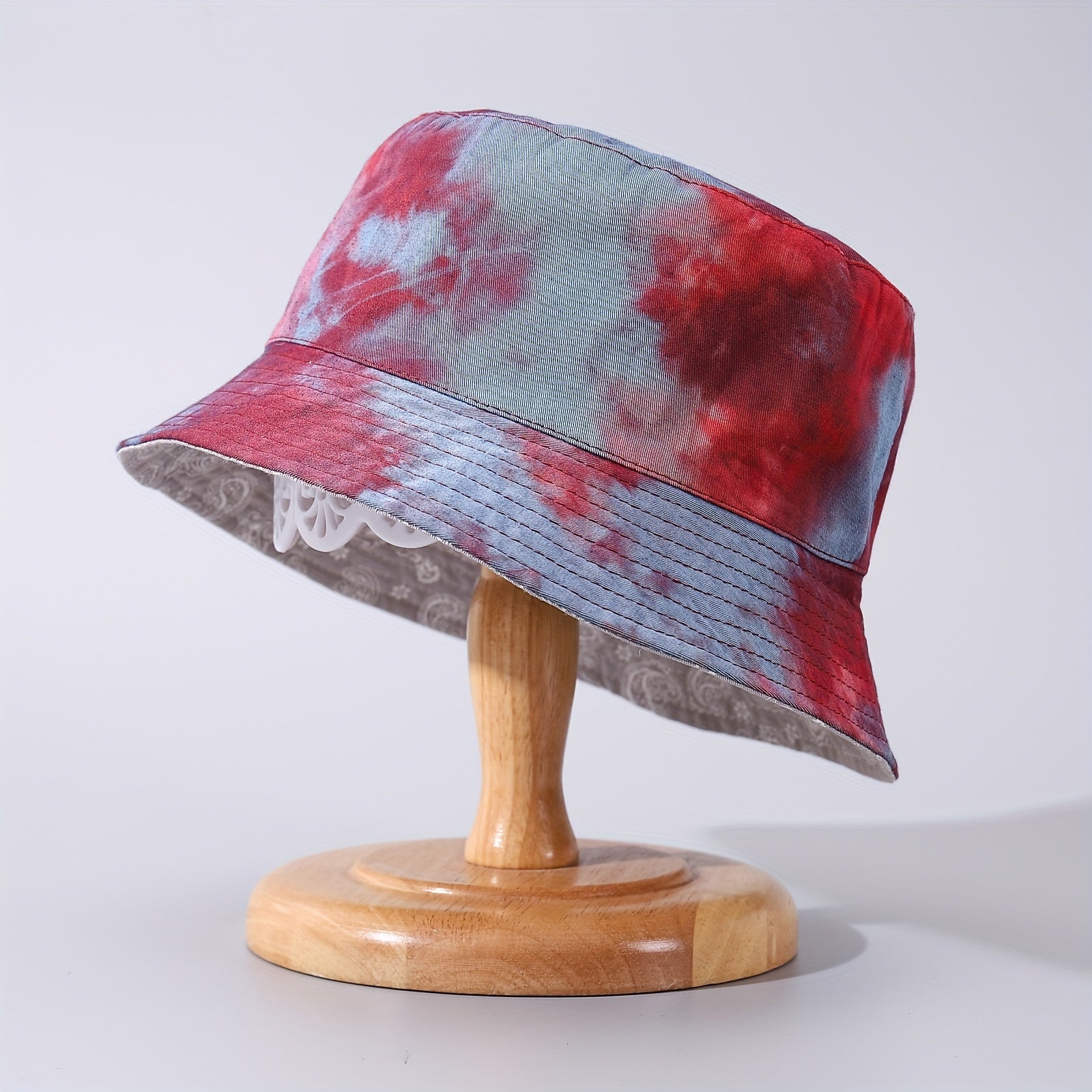 Men's Thin Graffiti Bucket Hat Lightweight Small Brim Sun Protection