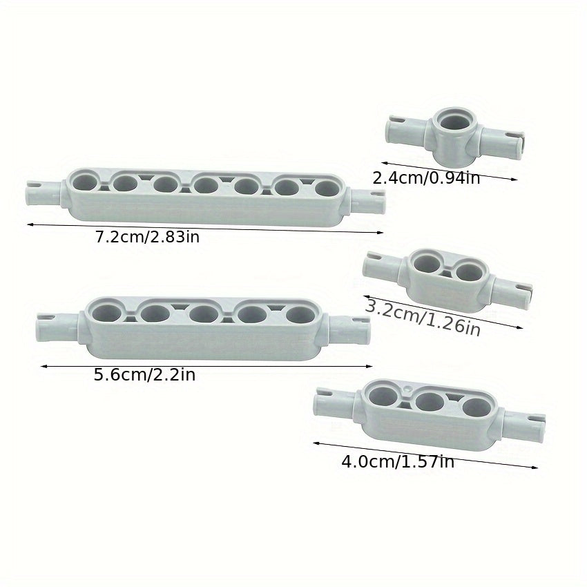 24pc Building Blocks Technology Parts Thick Beam w/ Bolt Holes on Both Ends