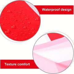 Classic Red Striped Tablecloth - Indoor & Outdoor Use