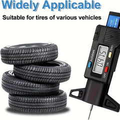 Digital Tire Tread Depth Gauge Caliper LCD Measuring Tool for Car 0-25mm