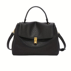 Minimalist Square Bag Crossbody Faux Leather Handbag