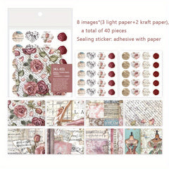 40pcs Mini Envelopes Gift Card Retro Business Card Storage